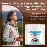 Pureverve 10 Mushroom Coffee Blend powder close-up