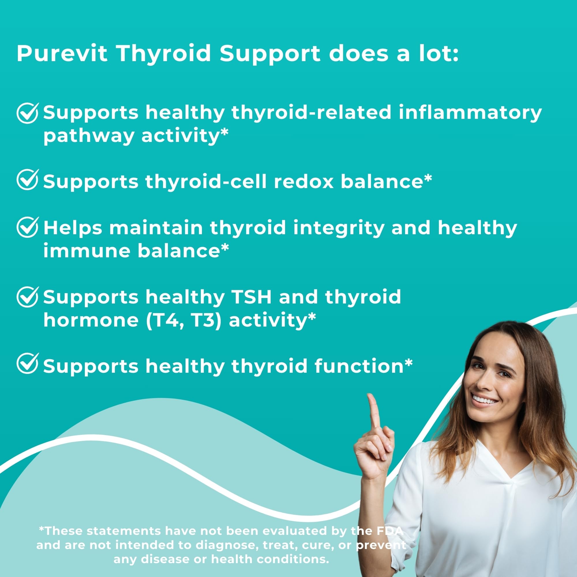 Purevit Thyroid Support Supplement 65g side view