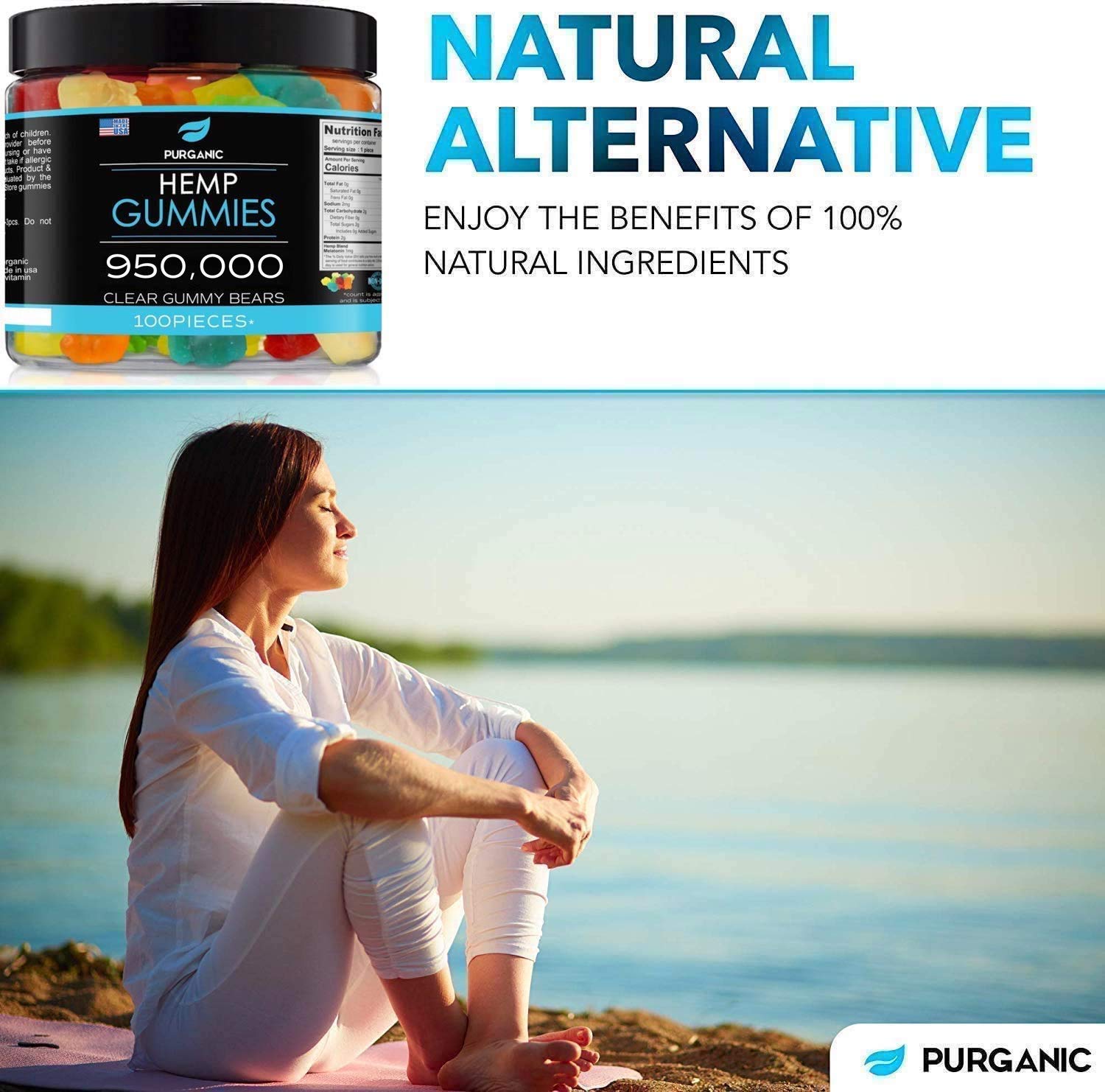 Purganic Gummy Bears with ingredients list
