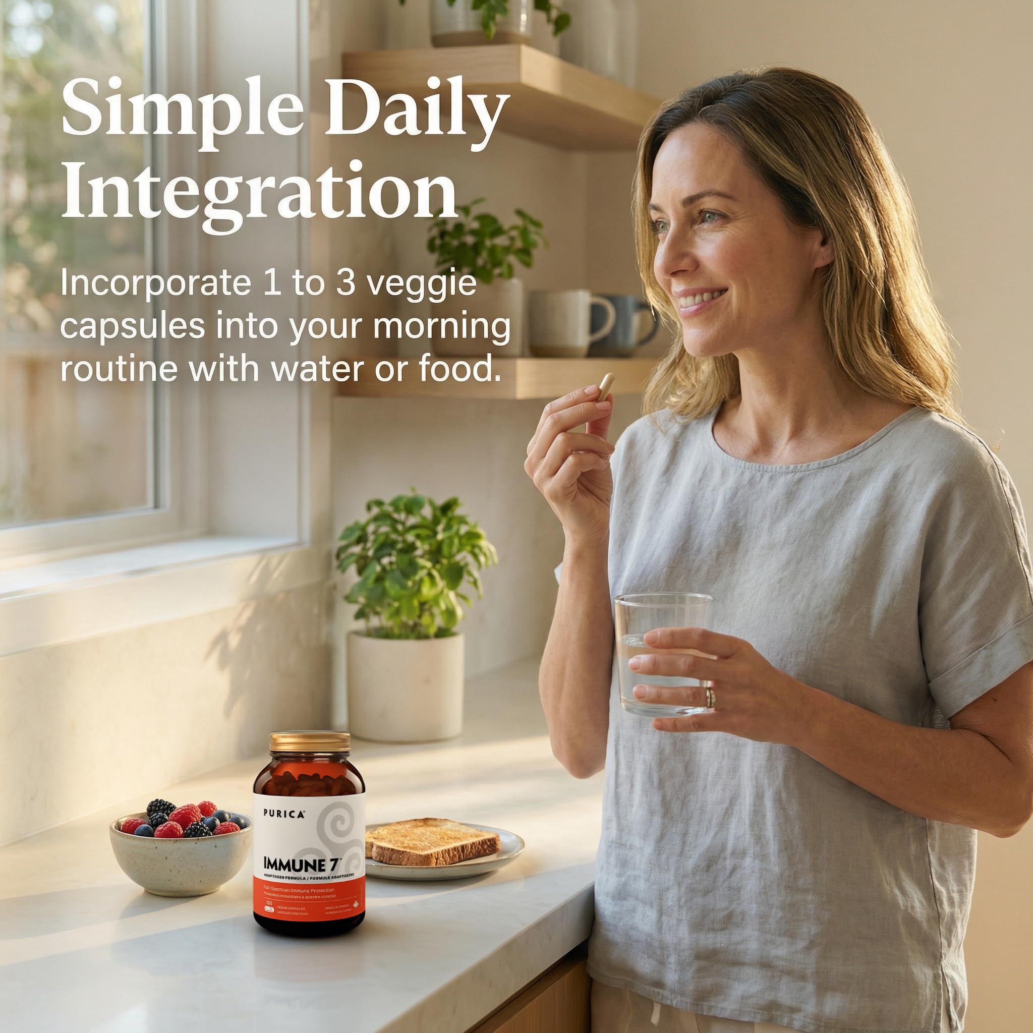 PURICA Organic Mushroom Supplements packaging details