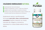 Puridian Hydrolyzed Collagen Capsules 1500mg side view