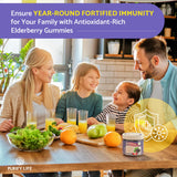 Purify Life Elderberry Gummies back view with nutritional information
