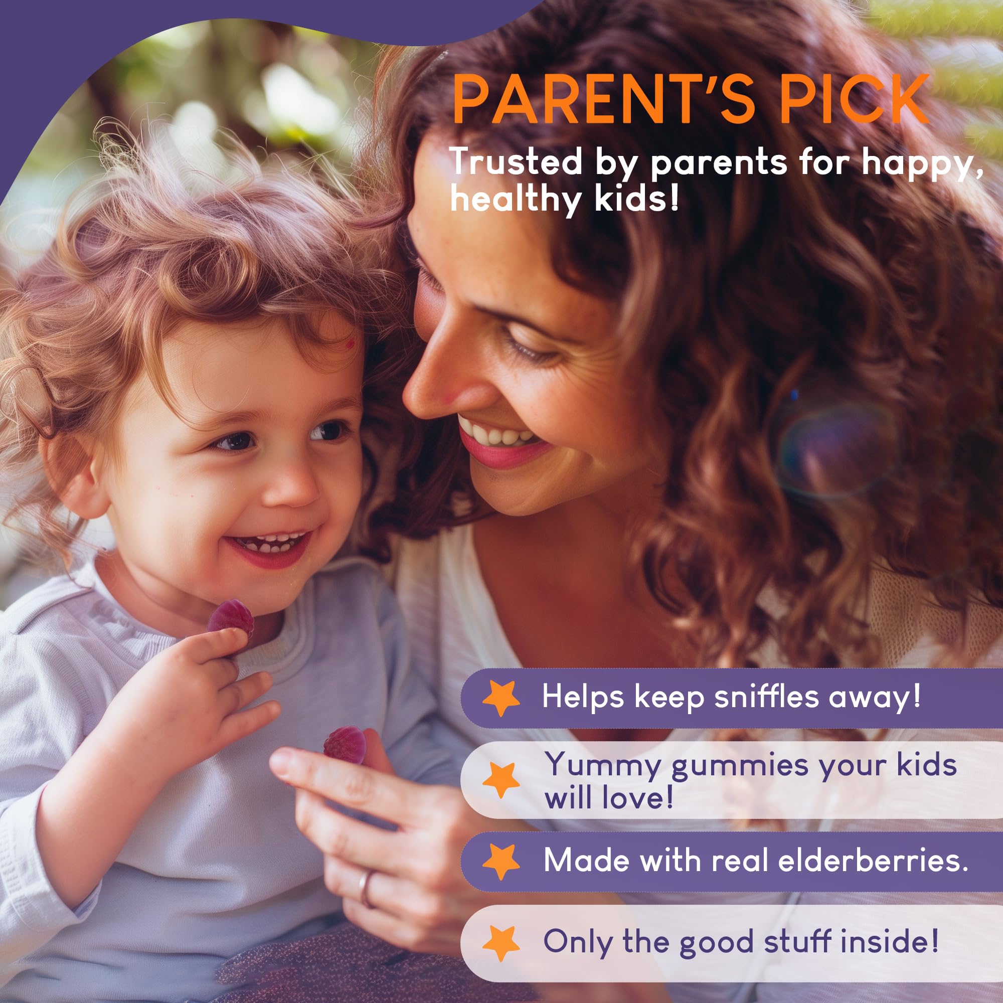 Purify Life Elderberry Gummies for Kids nutritional information