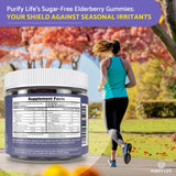 Purify Life Elderberry Gummies lifestyle shot with family