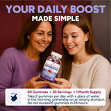Purify Life Resveratrol Gummies displayed with lifestyle setting