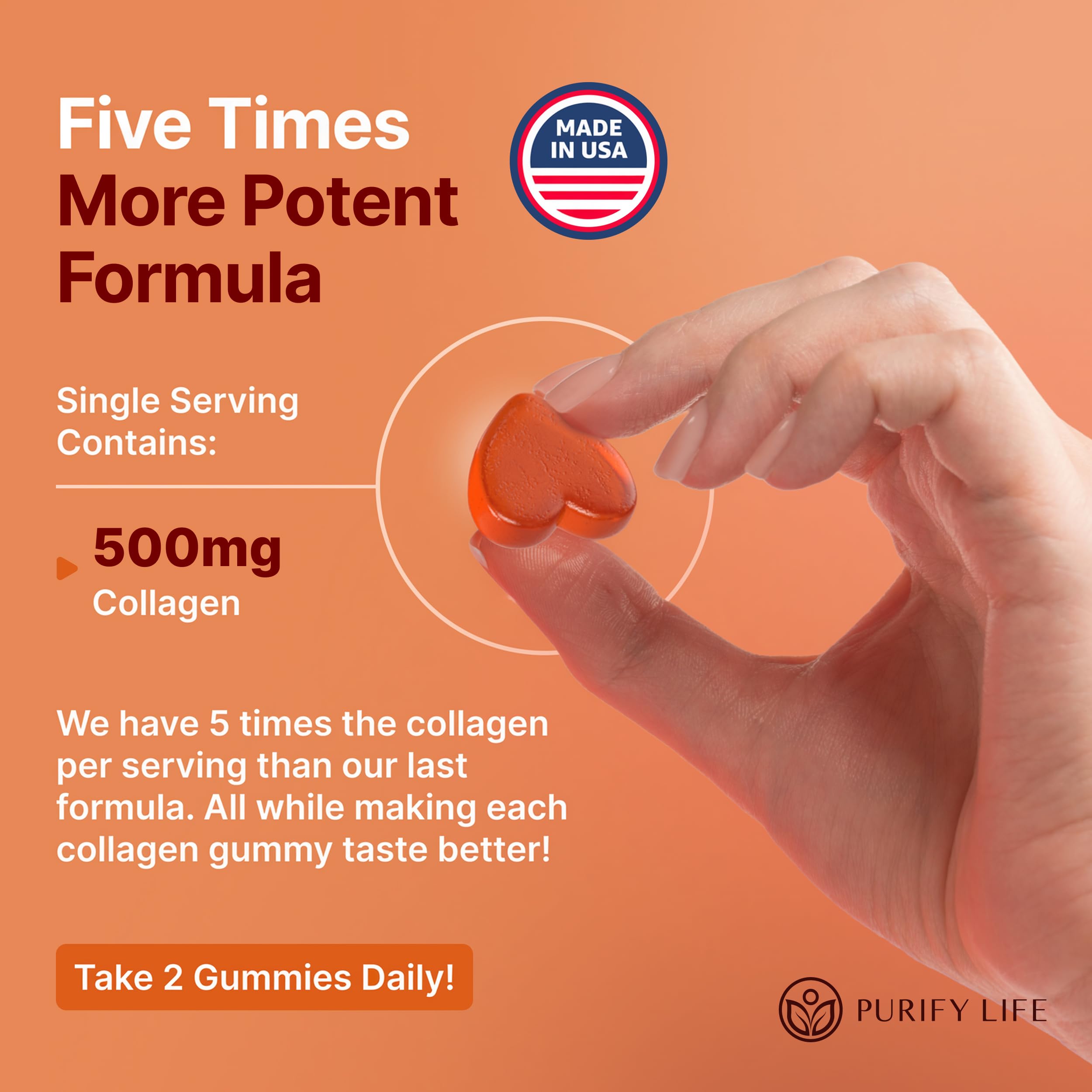 Purify Life Shuddha Guggulu Collagen Gummies bottle with label