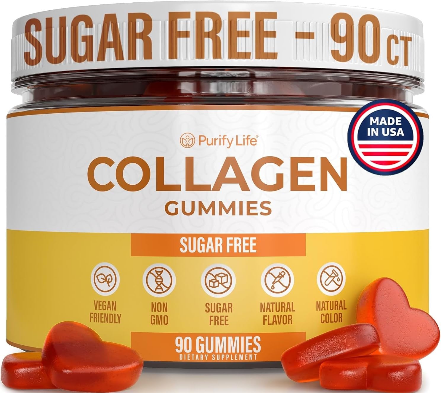 Purify Life Shuddha Guggulu Collagen Gummies front view