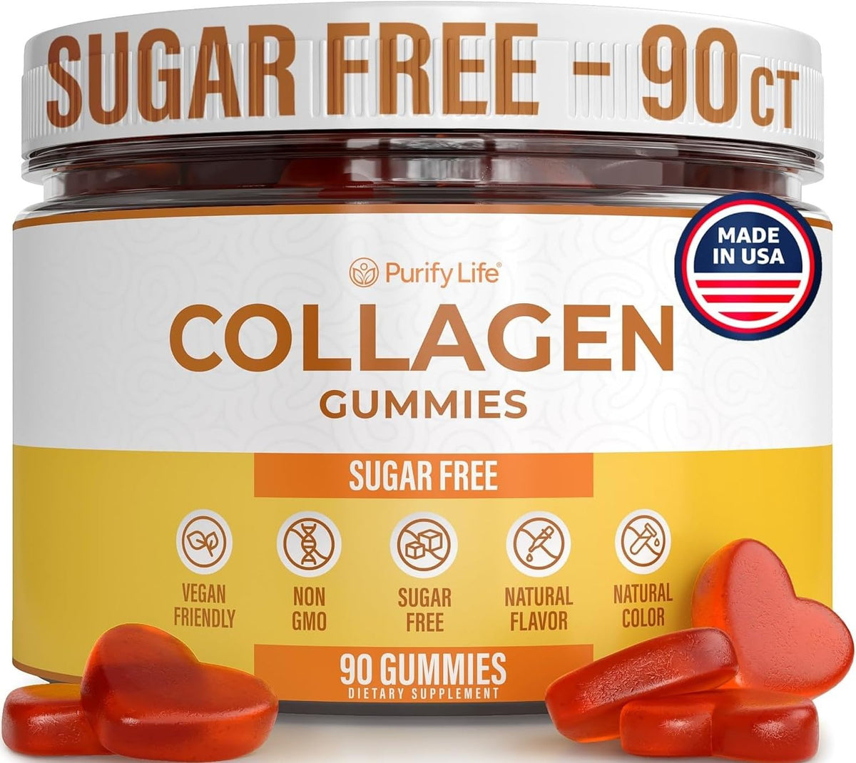Purify Life Shuddha Guggulu Collagen Gummies front view