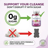Purify Life Sugar-Free Milk Thistle Gummies opened bottle