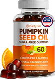 Purify Life Sugar-Free Pumpkin Seed Oil Gummies front view