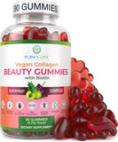 Purify Life Vegan Collagen Gummies front view with packaging