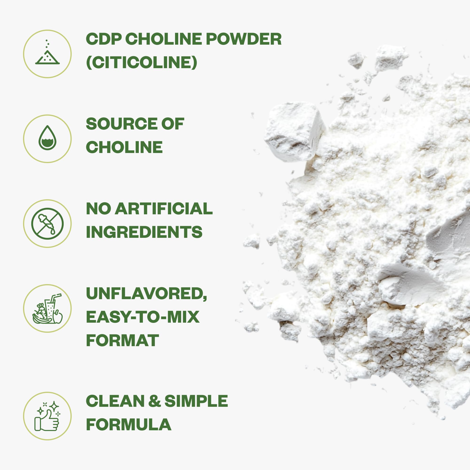 Purisure CDP Choline Powder 50g nutritional information