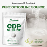 Purisure CDP Choline Powder 50g serving suggestion