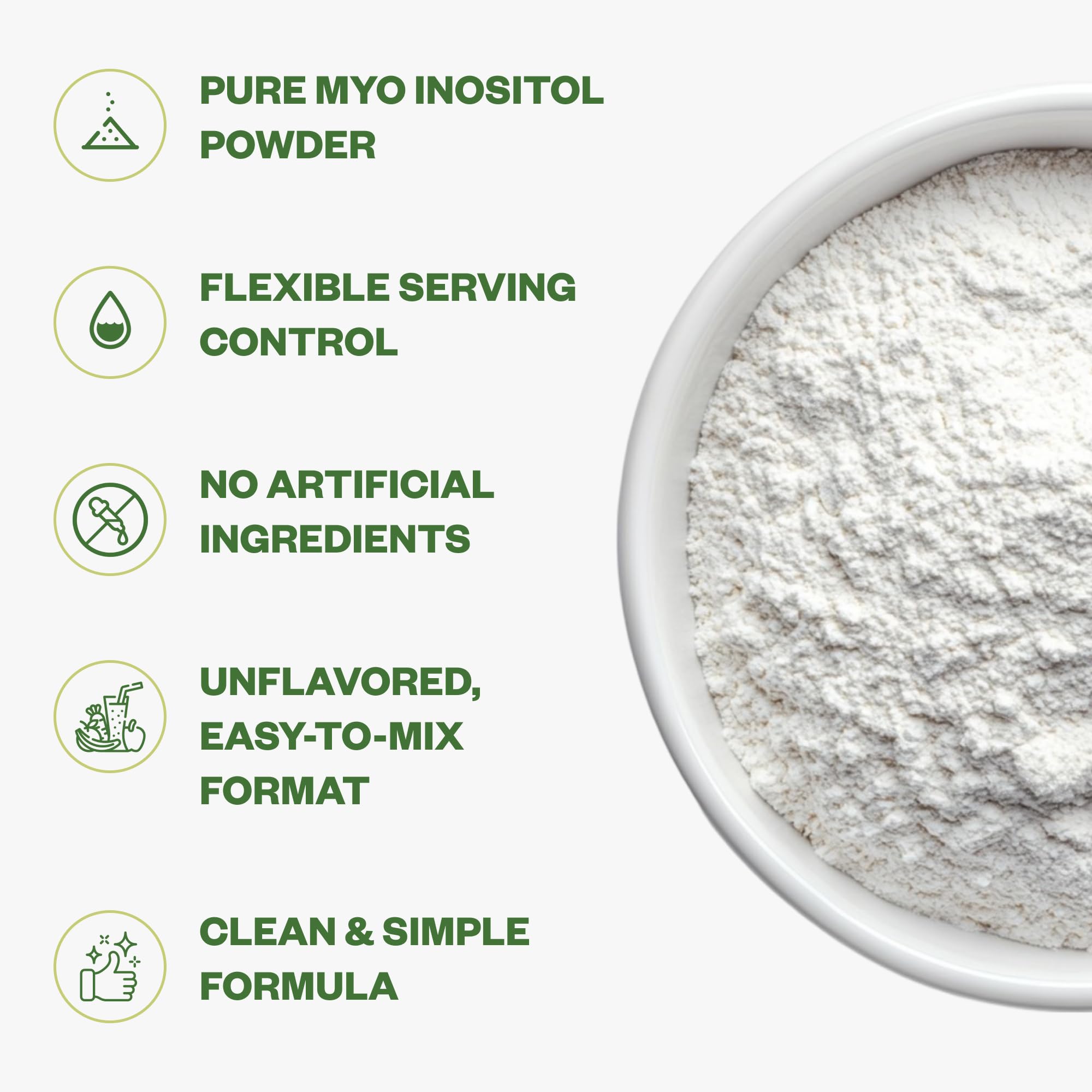 Purisure Inositol Powder 250g back view