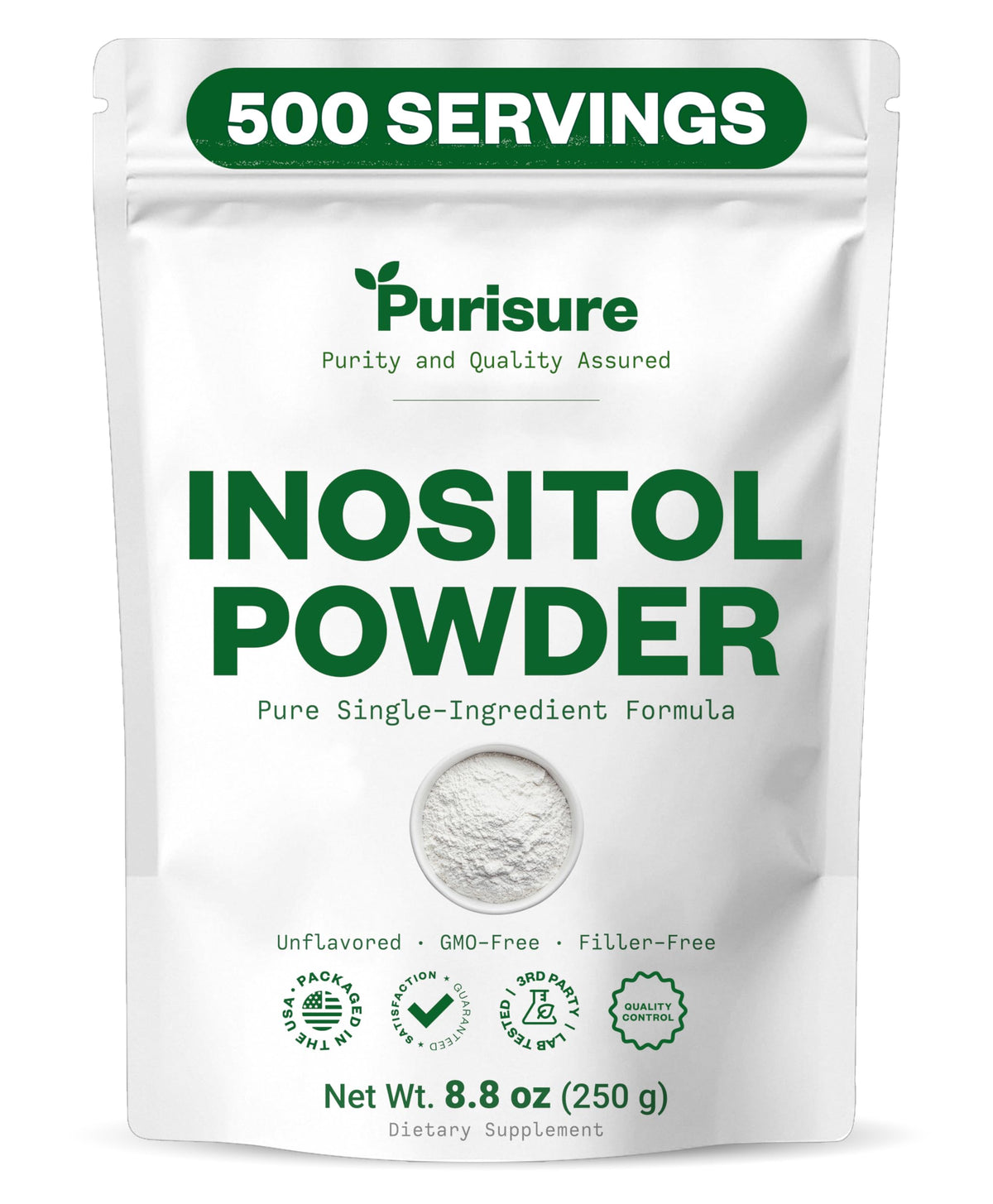 Purisure Inositol Powder 250g front view
