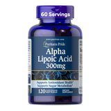 Puritan's Pride Alpha Lipoic Acid 300mg softgels front view