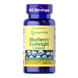 Puritan's Pride Blueberry Eyebright Complex 120 Tablets front view