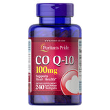 Puritan's Pride Co Q-10 100mg Softgels front view