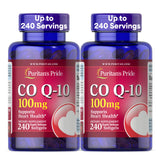 Puritan's Pride Co Q-10 100mg softgels front view