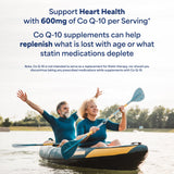 Puritan's Pride Co Q-10 600mg Softgels side view