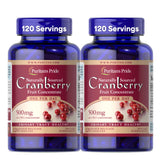 Puritan's Pride Cranberry Concentrate 500mg front view