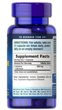 Puritan's Pride L-Arginine capsules side view showing dosage