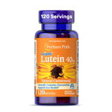 Puritan's Pride Lutein with Zeaxanthin 120 softgels front view