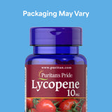 Puritan's Pride Lycopene 10mg bottle side view