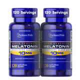 Puritan's Pride Melatonin 10mg supplement bottle front view
