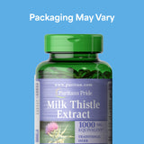 Puritan's Pride Milk Thistle 250mg 180 Softgels side view