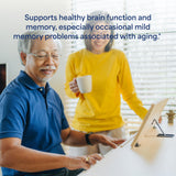Puritan's Pride Neuro-PS® Gold softgels on a wooden table