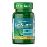 Puritan's Pride Saw Palmetto Extract 60 softgels front view