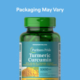 Puritan's Pride Turmeric Curcumin 1000 mg bottle side view