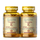 Puritan's Pride Vitamin E Softgels 450mg front view
