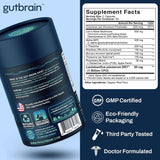 Purity Labs Brain Upgrade Supplement side view showing ingredient list