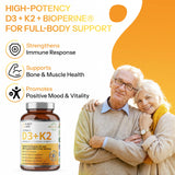 Purity Labs Vitamin D3 & K2 capsule bottle side view