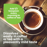 Purity Natural Beauty He Shou Wu Organic Powder 375g with a beverage