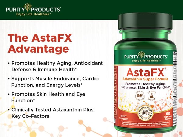 Purity Products Astaxanthin 4mg supplement capsule close-up