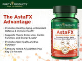Purity Products Astaxanthin 4mg supplement capsule close-up