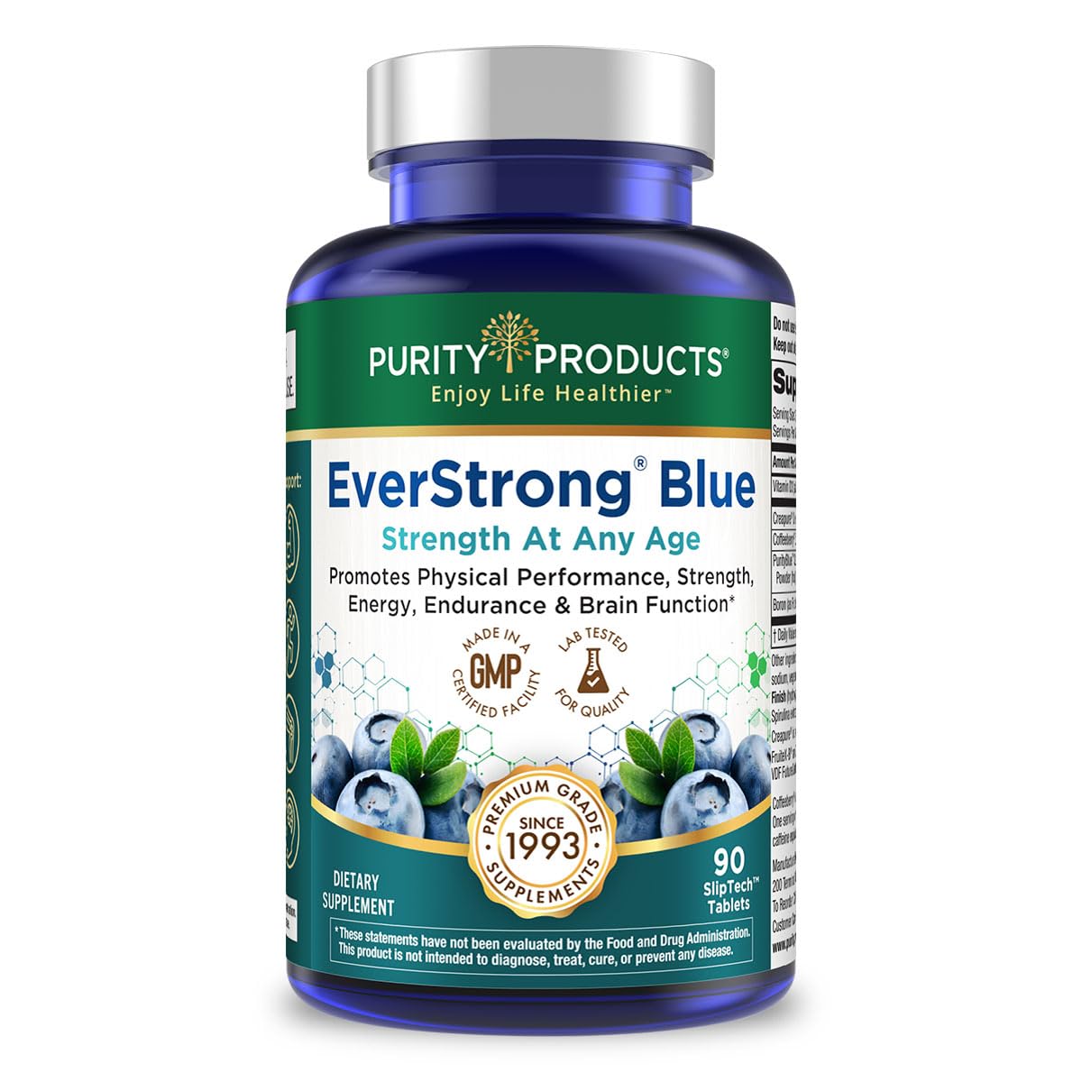 Purity Products EverStrong Blue Creatine 200g front view