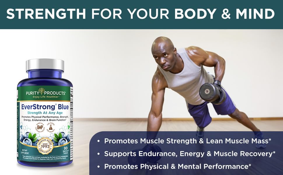 Purity Products EverStrong Blue Creatine 200g in a lifestyle setting