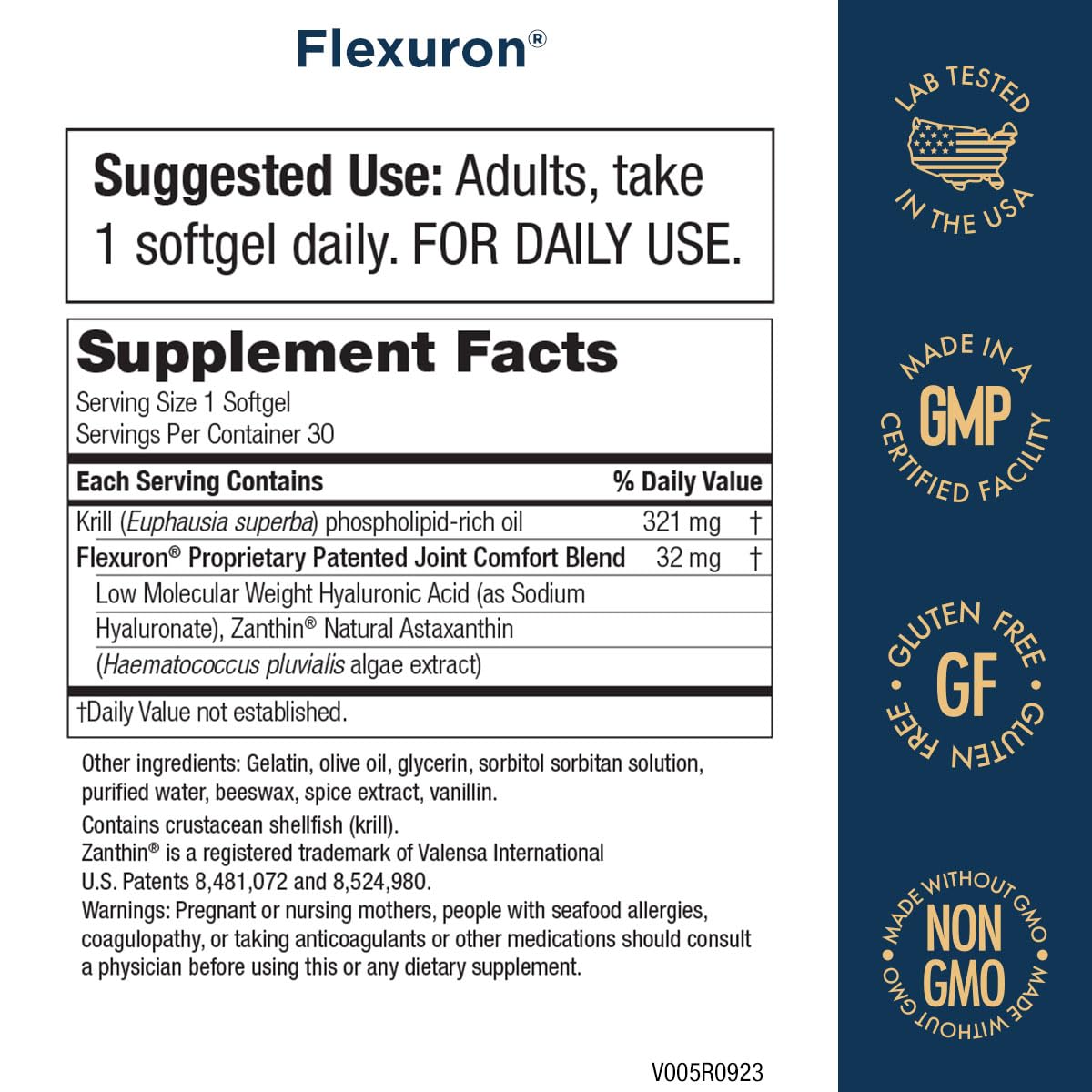 Purity Products Flexuron Krill Oil Softgels packaging