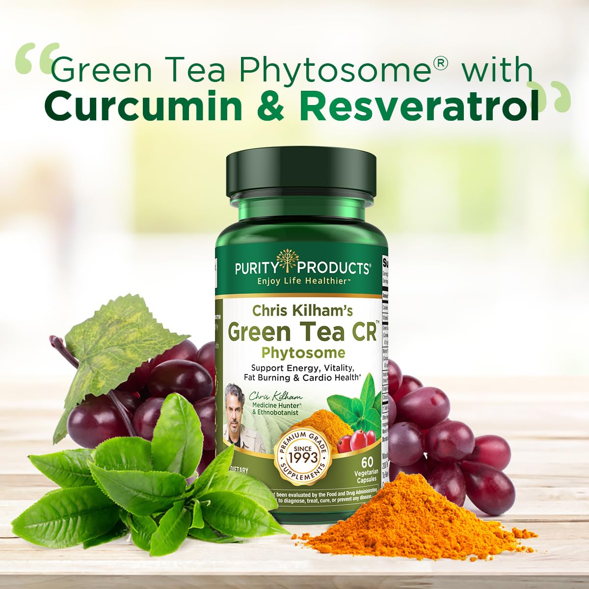 Purity Products Green Tea Supplement packaging
