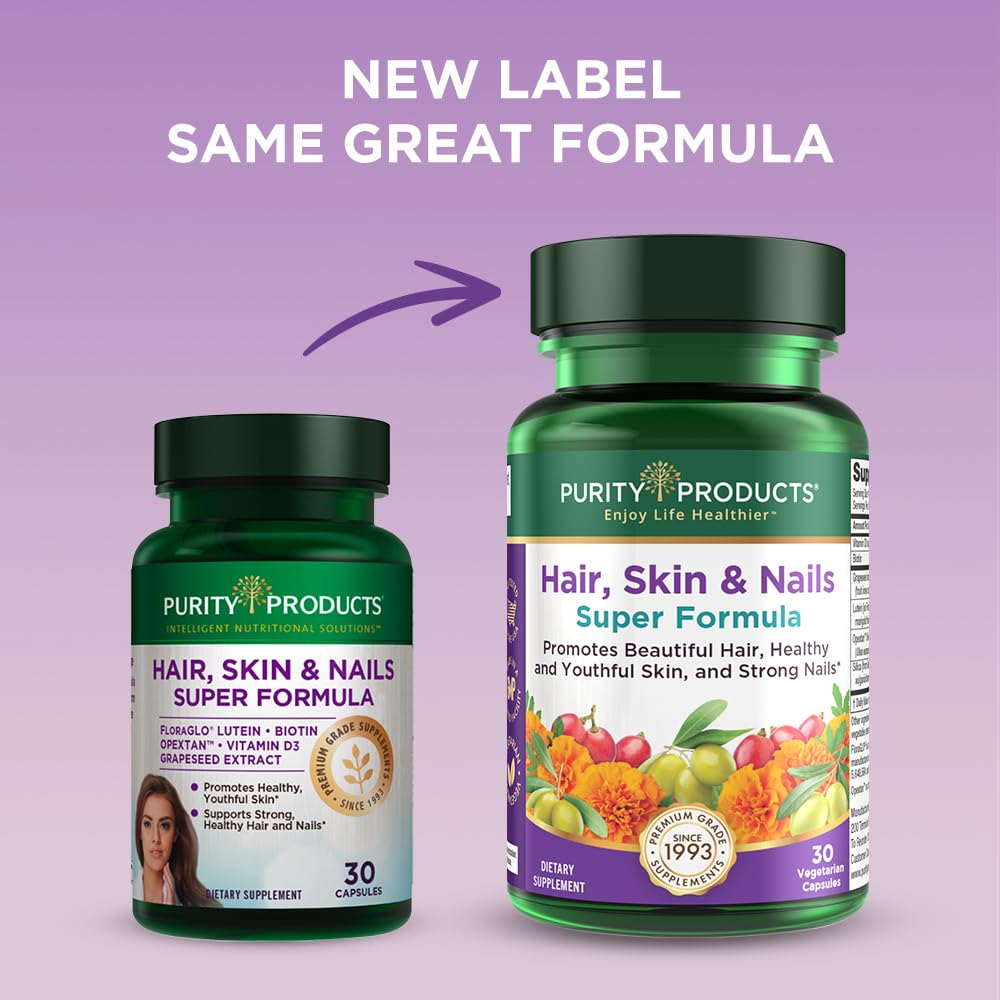 Purity Products Hair, Skin & Nails Super Formula packaging