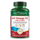 Purity Products Krill Omega 10X front view packaging