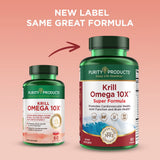 Purity Products Krill Omega-3 Super Formula 1000mg EPA DHA capsule close-up