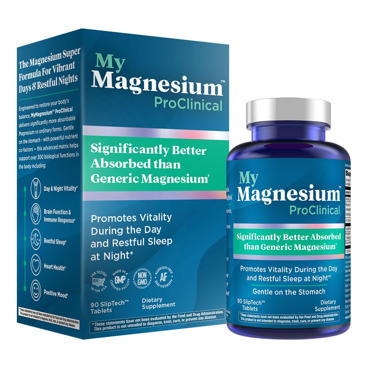 Purity Products Magnesium Bisglycinate Chelate 350mg front view