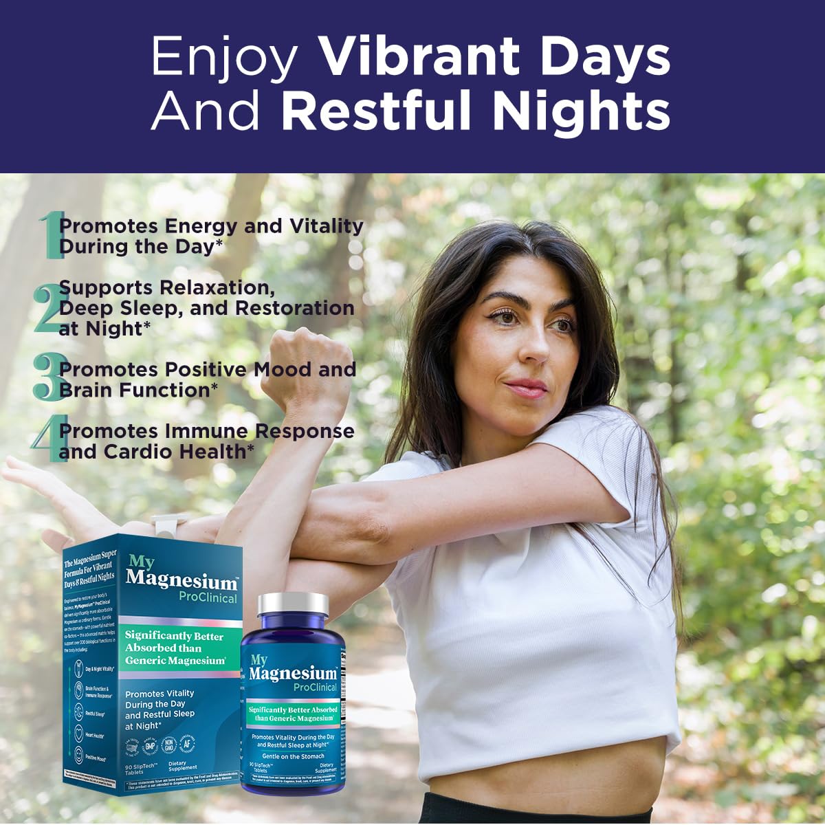 Purity Products Magnesium Bisglycinate Chelate 350mg with blueberries