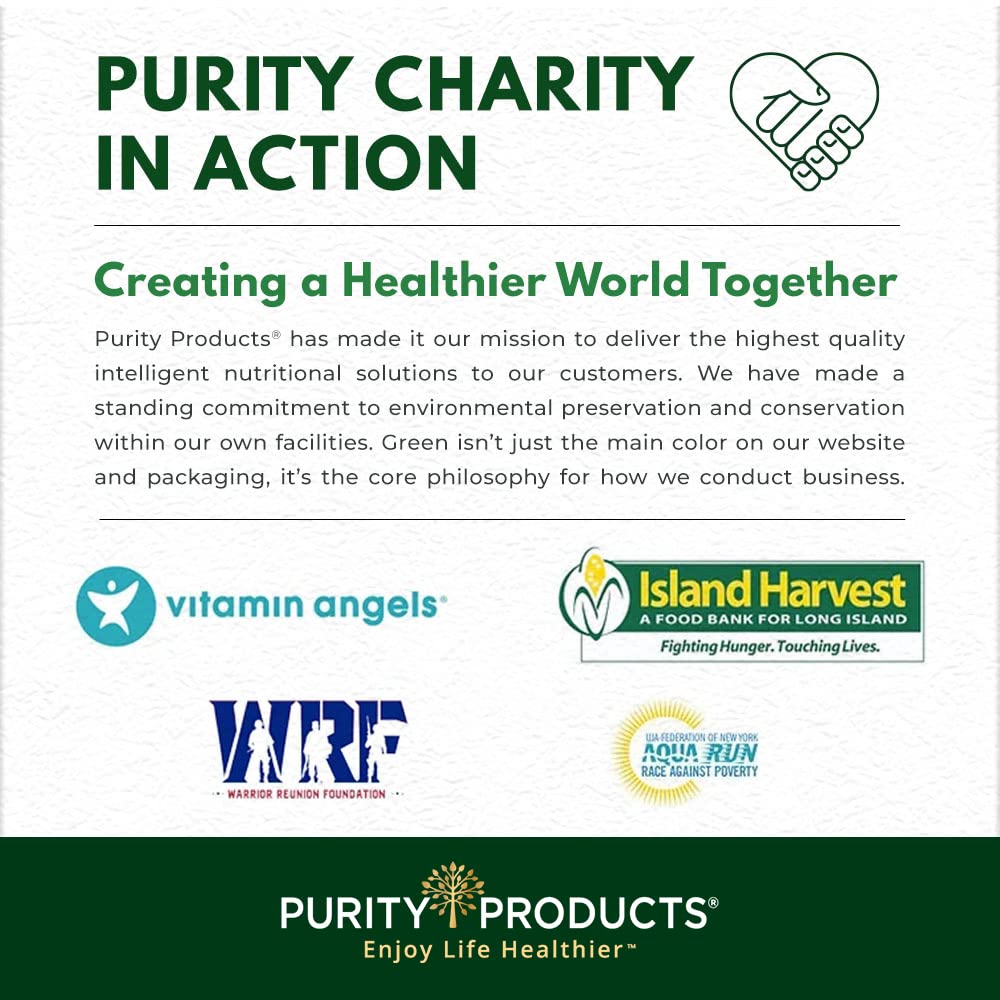 Purity Products Men's Perfect Multi 90g displayed with a glass of water