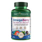 Purity Products OmegaBerry Omega-3 Fish Oil 1250mg softgel front view